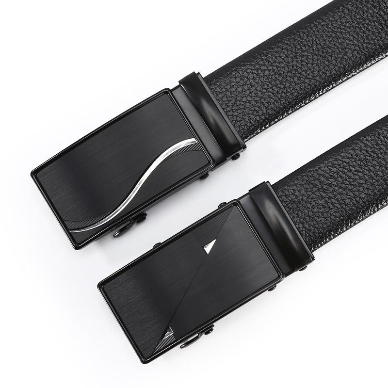 Belt Men'S Business Belt Casual Easy To Wear Simple Automatic Buckle Belt Stall