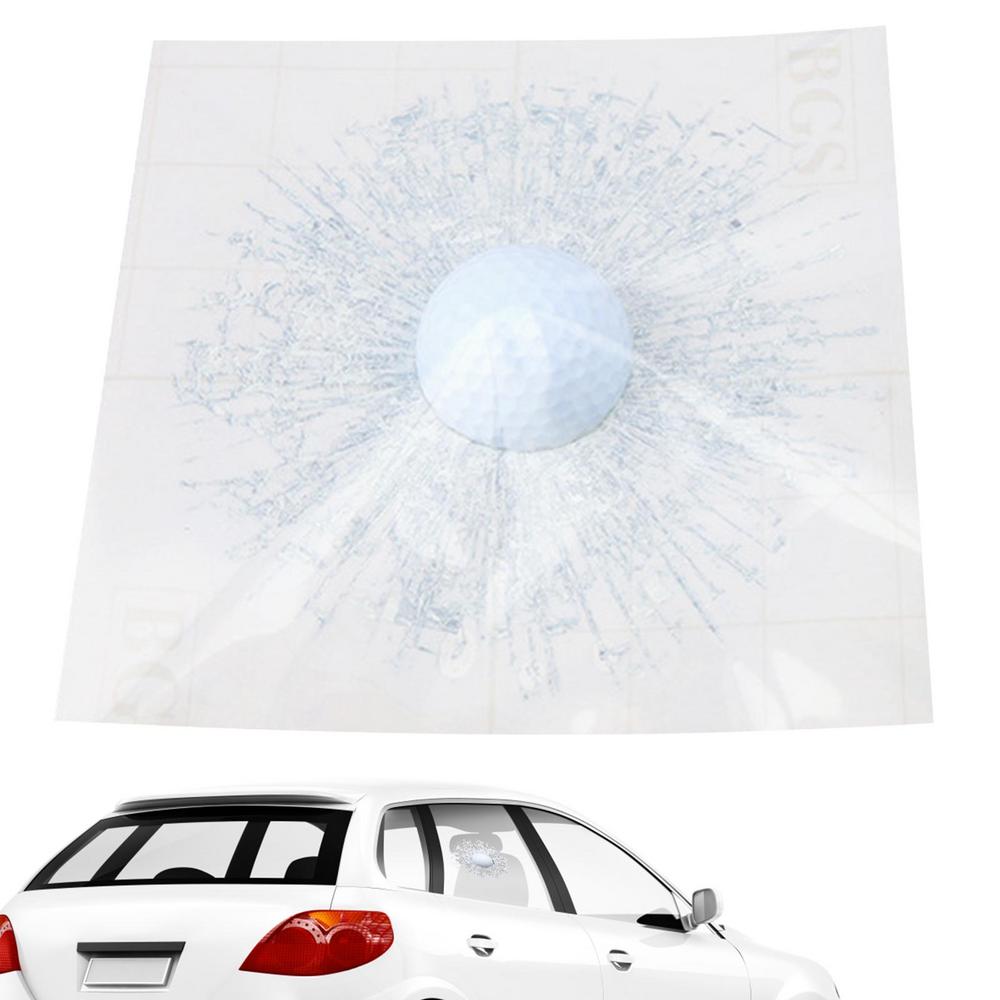 

Break Glass Car Window Sticker 3D Tricky Simulation Ball Hits Sticker For Cars Peel & Stick Vinyl Decal Waterproof Car Sticker