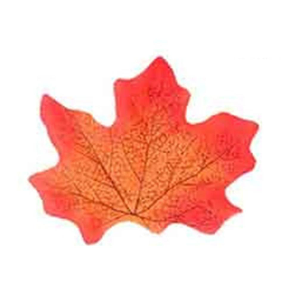 Set of 100 Artificial Maple Leaf Decorations Simulation Silk Fabric Maple Leaf for Home Wedding and Festive Displays