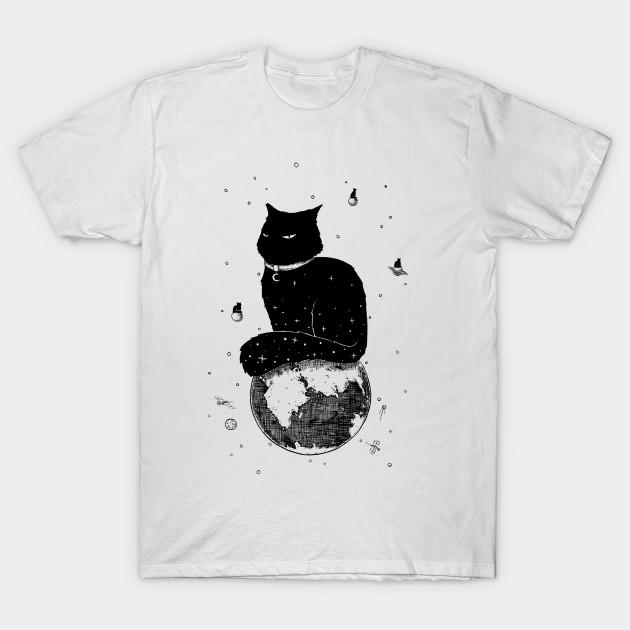 

Men Black Print T-shirt Cat No-Cut Transfer Paper Print Cotton Tshirt 3XL білий
