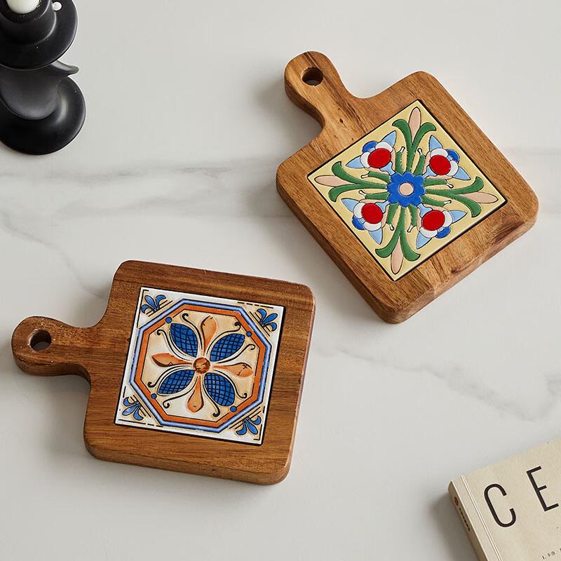 Shan Chong Shan Japanese Solid Wood Tile Coaster
