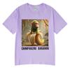 Chimpanzini Bananini Funny Italian Brainrot Meme Tshirt Unisex Women Clothing Fashion T Shirts Summer Cotton ONeck Tshirts Tops