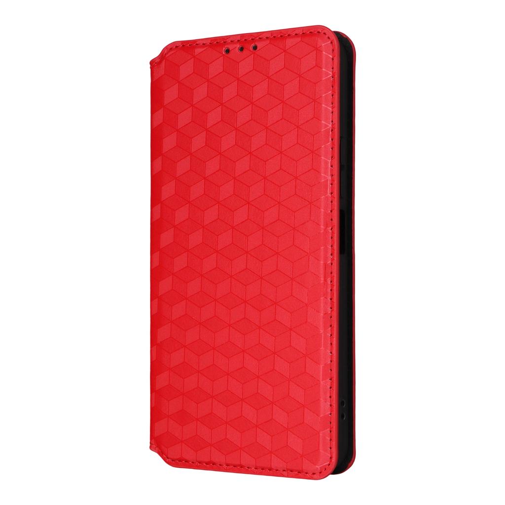 For Xiaomi Poco M7 Plus 5G/Poco M7 4G (169mm) Case Wallet Rhombus Imprinted Leather Phone Cover