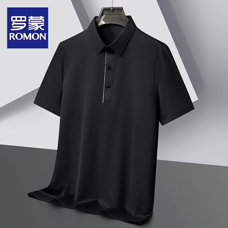 Romon Men s Breathable Plus Size Short Sleeve Polo Shirt 2XL