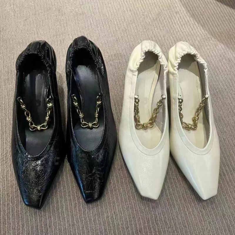 Fashion European American Fashion Chain Red White Women High-heeled Shoes Bridal Wedding Dress Banquet Fashion Party Sexy Single Shoes