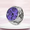 Anello per orologio da uomo e da donna, con dito rotondo, gioielli al quarzo, anello in acciaio inossidabile, amante, coppia di orologi