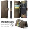 AutSpace-A15 Wallet Case For Samsung Galaxy S26 Ultra , Fashion Premium PU Leather Card Holder Phone Back Cover Protector Skins Shell