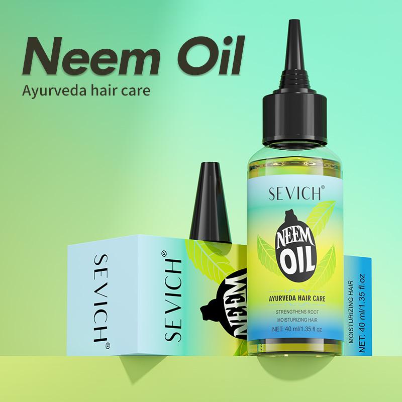 40ml Ayurveda Neem Growth Oil Sevich Natural Herbal Anti Hair Loss Treatment Serum India Hair Growth Oil Beauty Health Hair Care Product