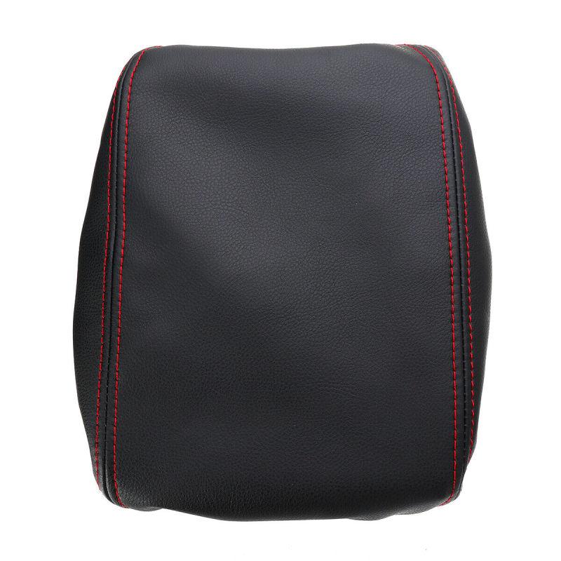 Leather Center Armrest Box Surface Cover Red For Honda CRV 2017- 2018