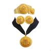 4 Pieces Dubai Jewelry Set, Necklace Earrings Ring Bracelet African Ladies Luxurious for Wedding