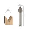 6x10mm 60 Degree V Shape Milling Cutter Chamfer End Mills Woodworking Router Bit Milling Router Bit Trimming Machine Cutter