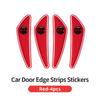 For Volkswagen MNNJ14Pcs PVC Soft Rubber Blade Shaped Auto Car Door Corner Anti-collision Sticker For Volkswagen VW Golf 4 7 GTI Tiguan Passat B5 B6