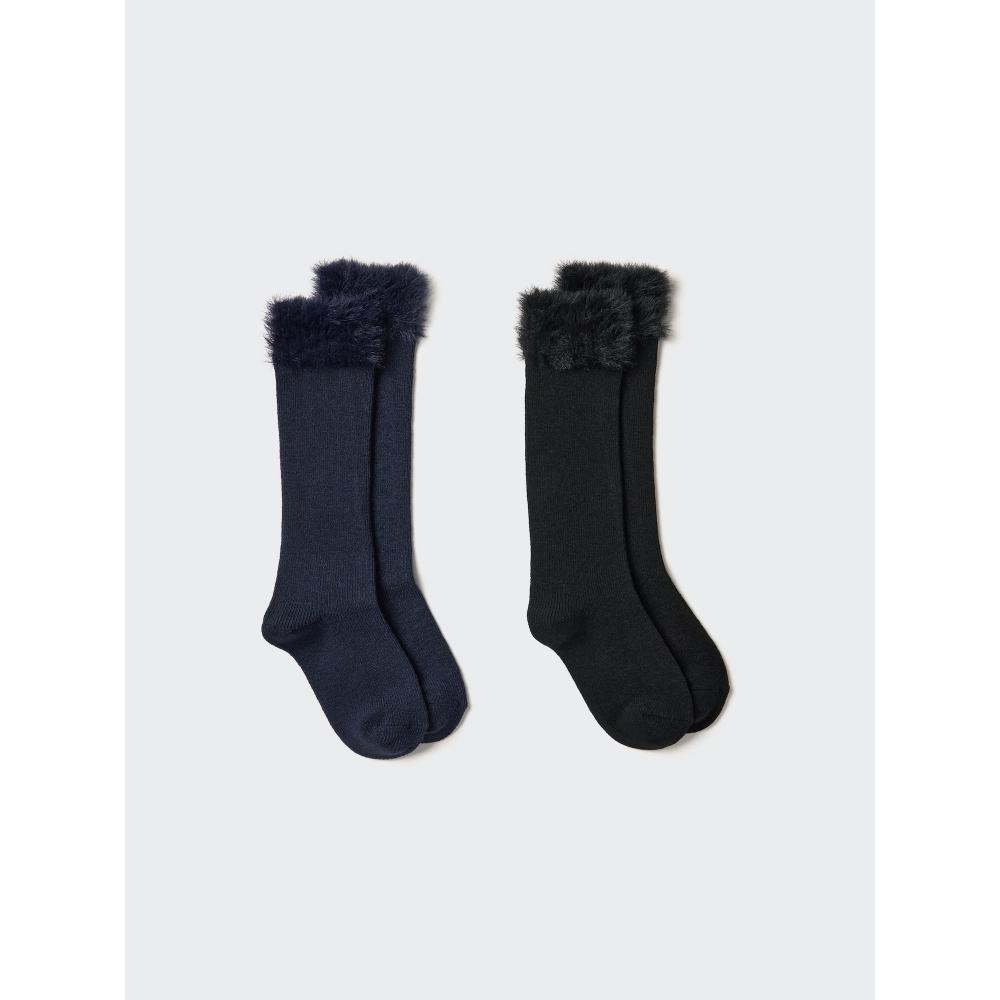 Uniqlo Girls Heattech High Socks  2 Pack