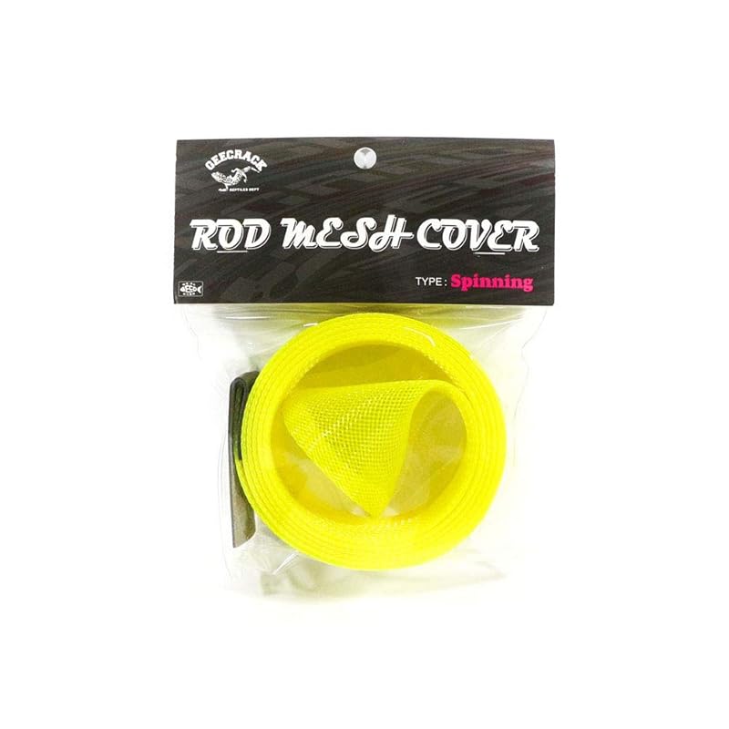 

GEECRACK rod case rod mesh cover for spinning Yellow.