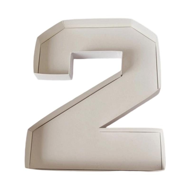 

Creative Letter Shape Food Storage Box Biodegradable Candy Holder Container For Travel Picnics Event