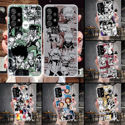 Anime My Hero Academia Phone Case For Samsung Galaxy A51 A52 A71 A72 A42 A32 A22 A02S A12 5G A21S A31 A41 M12 M21 M31S Shell Cap