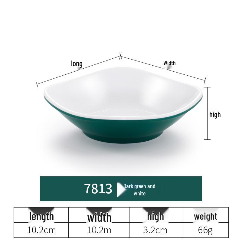 Imitation Porcelain Melamine Dipping and Snack Dish for Restaurants