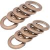 32 Pack Curtain Grommet, Home Sewing Depot Fast-Set Plastic,Inner Diameter 1-9/16"(40mm) Curtain Eyelet Rings Nanoscale Low Noise Roman Ring (Brown)