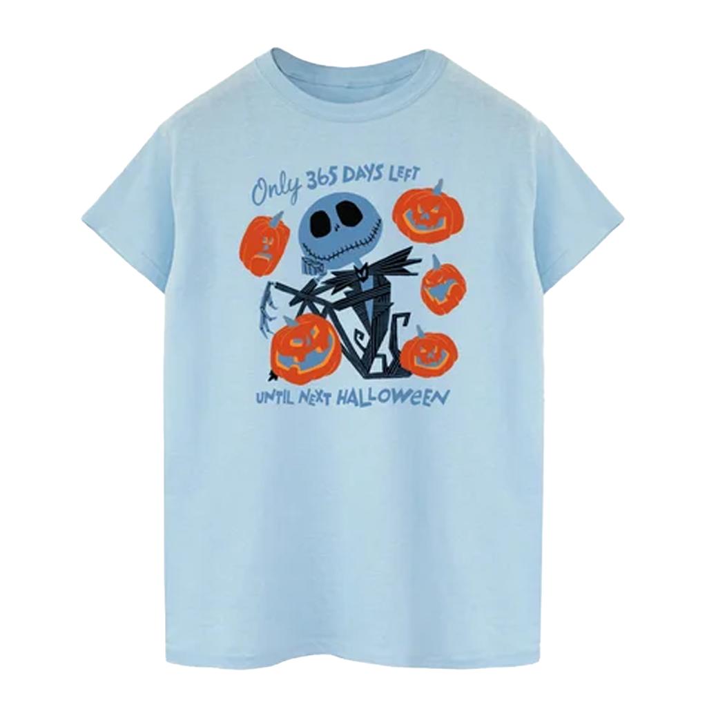 The Nightmare Before Christmas Womens/Ladies Only 365 Days Left Until Next Halloween Cotton Boyfriend T-Shirt
