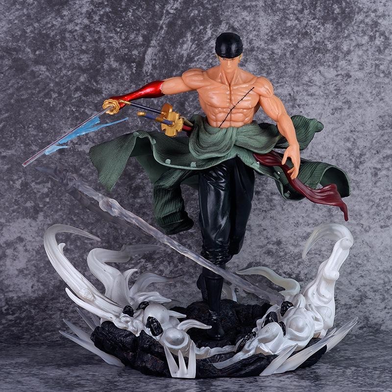 One Piece Figure Large Special Effects Scene One Knife Flow Ghost Eye Sauron Double Head Statue Animation Periphery Birthday Gift