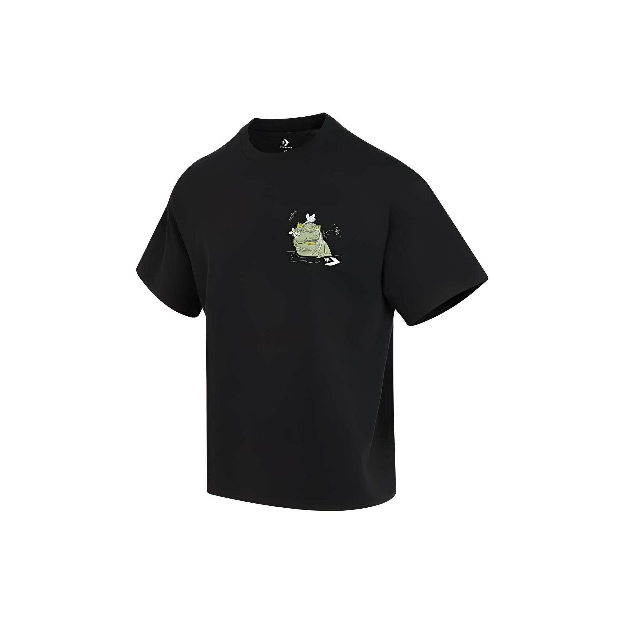 Converse Swamp Pals T-Shirt Asia Sizing  Black  Men s 10025440-A01 L