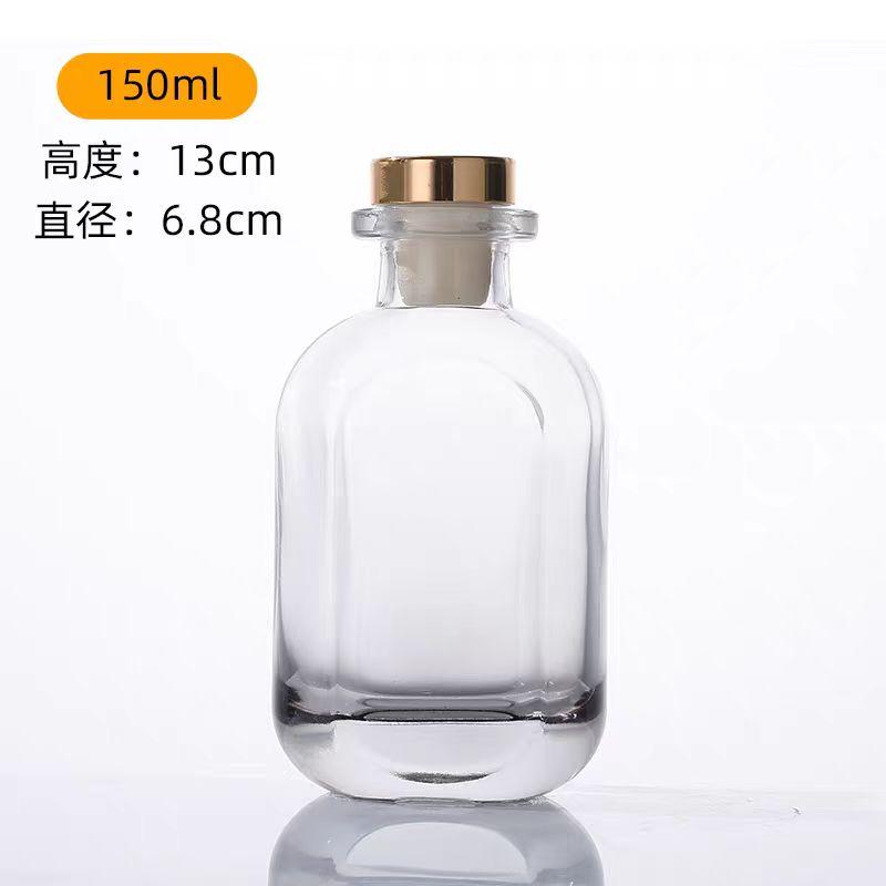 European Multicolor Vase Glass Flower Pot Basket Bottle Decoration Home Nordic Dry Transparent Hydroponic Small Bottle Gift