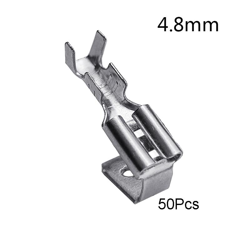 6.3mm 4.8mm Sangle anti-retour Fiche auto-bloquante Terminal à ressort serti à froid Fil Joint en cuivre DJ6212-4.8B DJ6212-6.3B