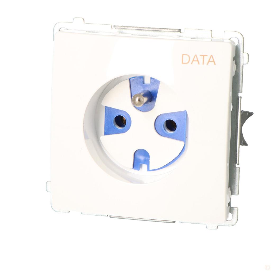 DATA Socket with Grounding and Key BMGD1.01/11 Basic Module White