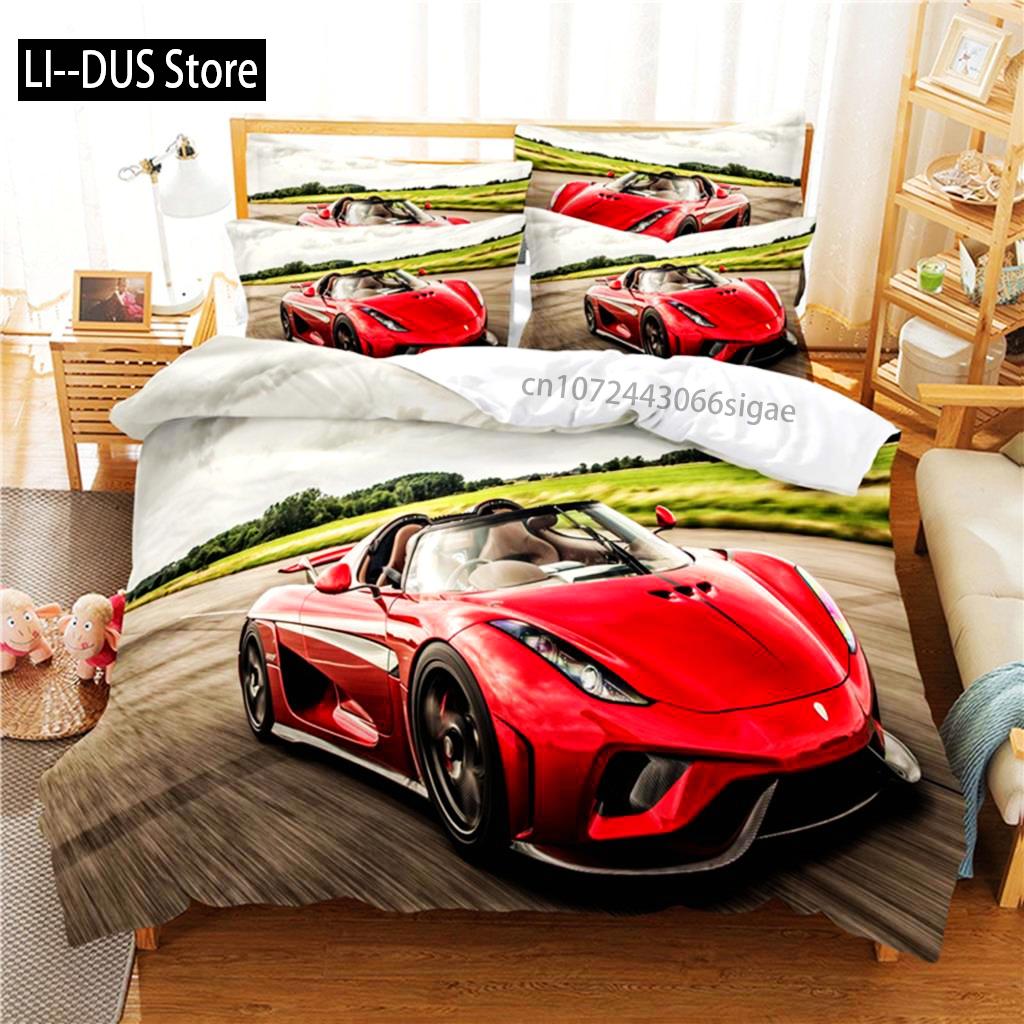 Roadster Bedding Set Duvet Cover Set 3d Bedding Digital Printing Queen Size Bedding Set Fashion Design