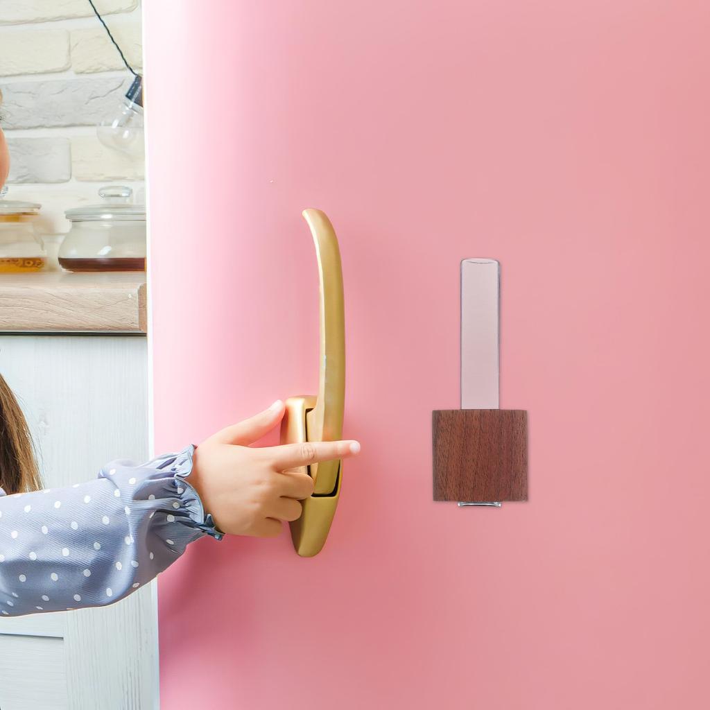 Magnetic Wooden Test Tube Flower Vase Glass Minimalist Propagation Station Fridge Locker Office Mini Planter Locker Mini Planter