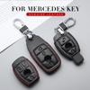 Genuine Leather Car Key Case Cover Car Styling for Mercedes Benz W203 W210 W211 W202 W204 W205 W212 W124 Key Bag Holder