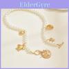Collier de Perles Artificielles avec Pendentif Coquillage et Étoile de Mer pour Filles et Adolescentes