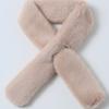 LALA Fur Scarf Petite-Beige