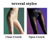 Autumn And Winter Nude Feel Flesh-Colored Leggings Fleece-Lined Open Crotch Double-Layer One-Piece Pantyhose