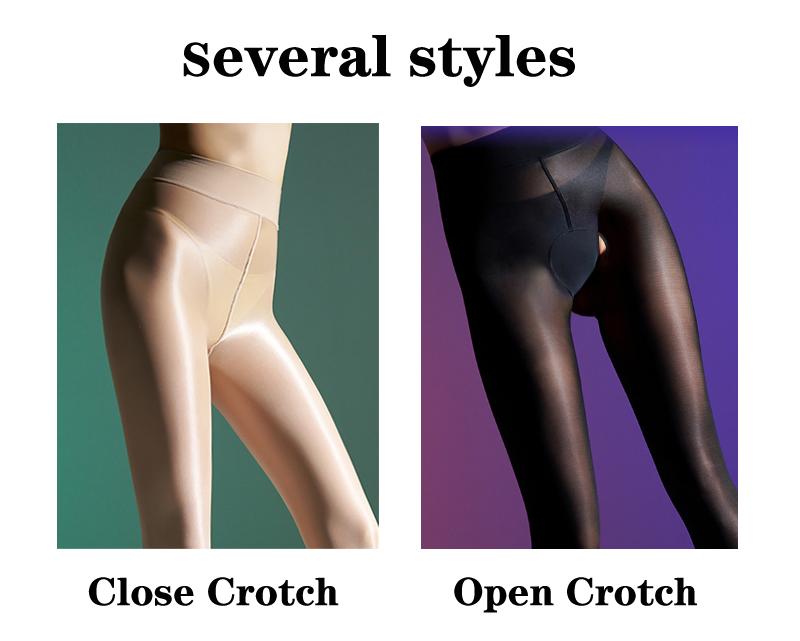 Autumn And Winter Nude Feel Flesh-Colored Leggings Fleece-Lined Open Crotch Double-Layer One-Piece Pantyhose