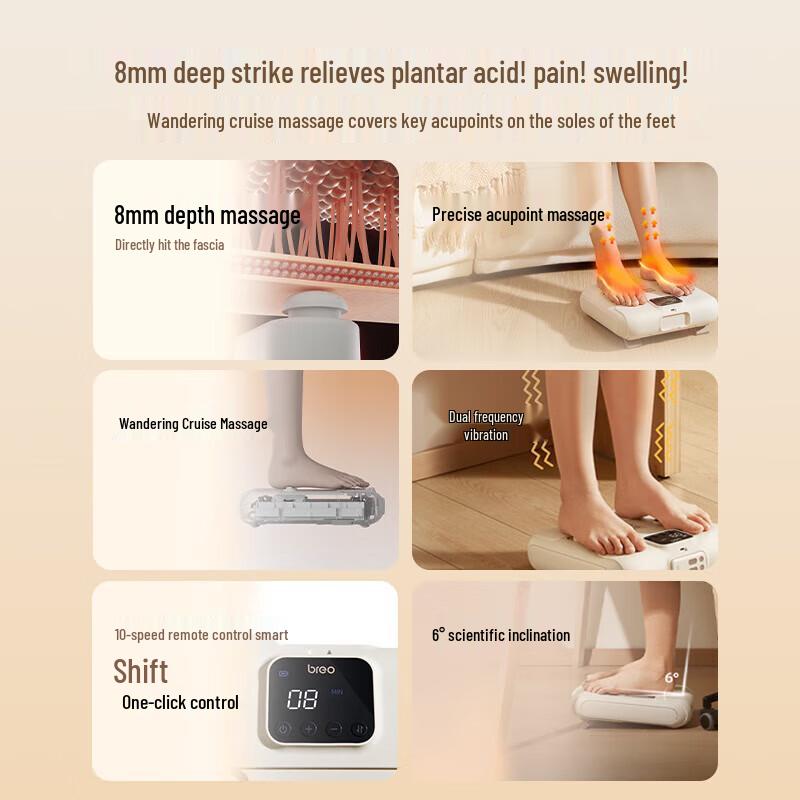 Breo IFoot 5 Foot and Leg Massager CN Plug (adapter Included)
