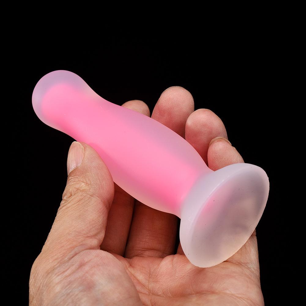 New Nighttime Lightable Coloured Silicone Anal Plugs Female Masturbators Adult Erotic Sex Toys