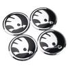 2025 Hot 4Pcs 56/60mm Car Tire Hub Center Cap Wheel Cap Badge Sticker For Skoda S Fabia Superb Octavia Rapid Karoq VII Yeti Kodi