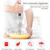 WIKHOSTAR Bata de oua din otel inoxidabil Mixer de bucatarie Bata manuala Batatoare de oua Bate manual de lapte pentru oua Batatoare de oua semi-automat