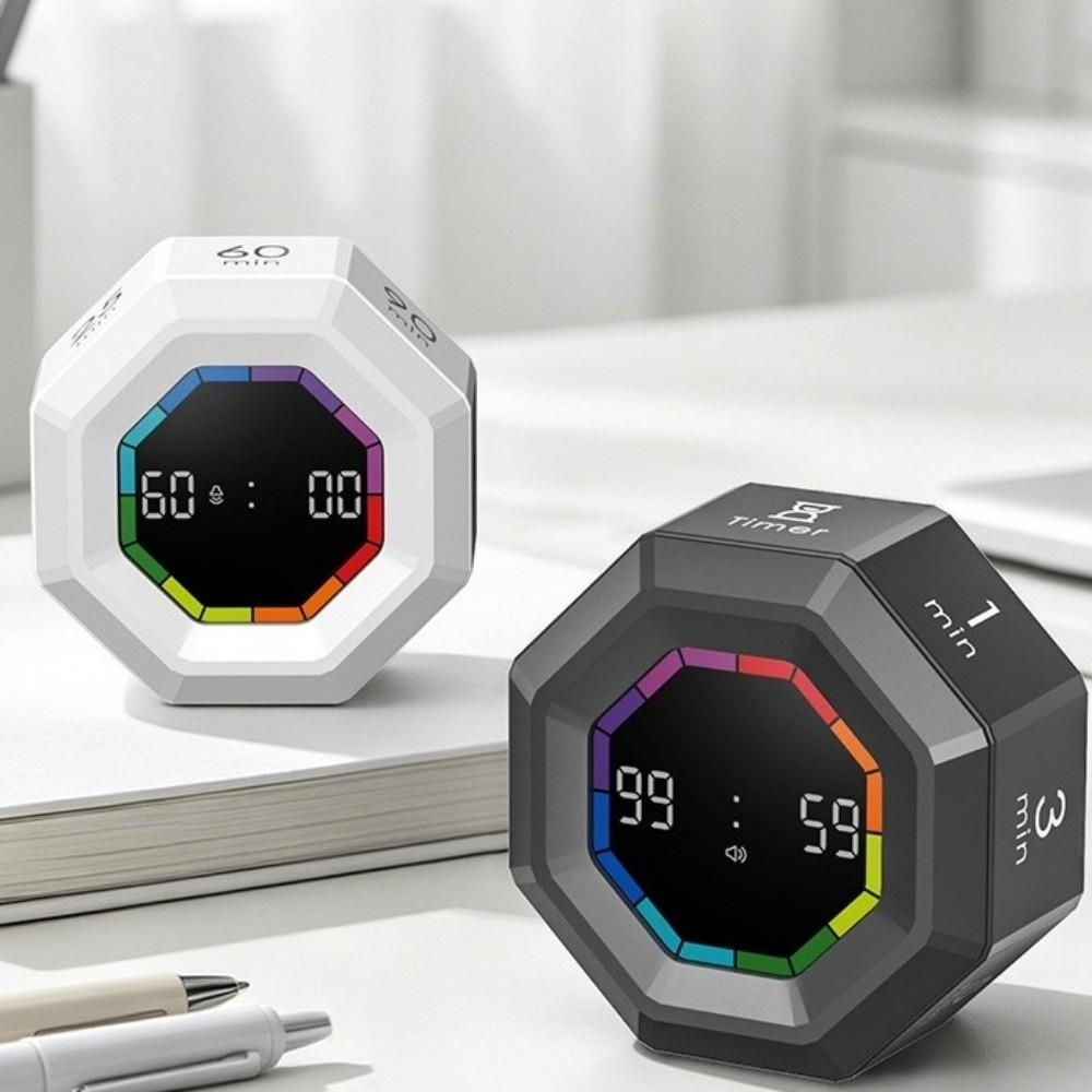 Magnetic Flip Timer Clock Smart Cube Timer Mini Gravity Sensor Timer Alarm Clock