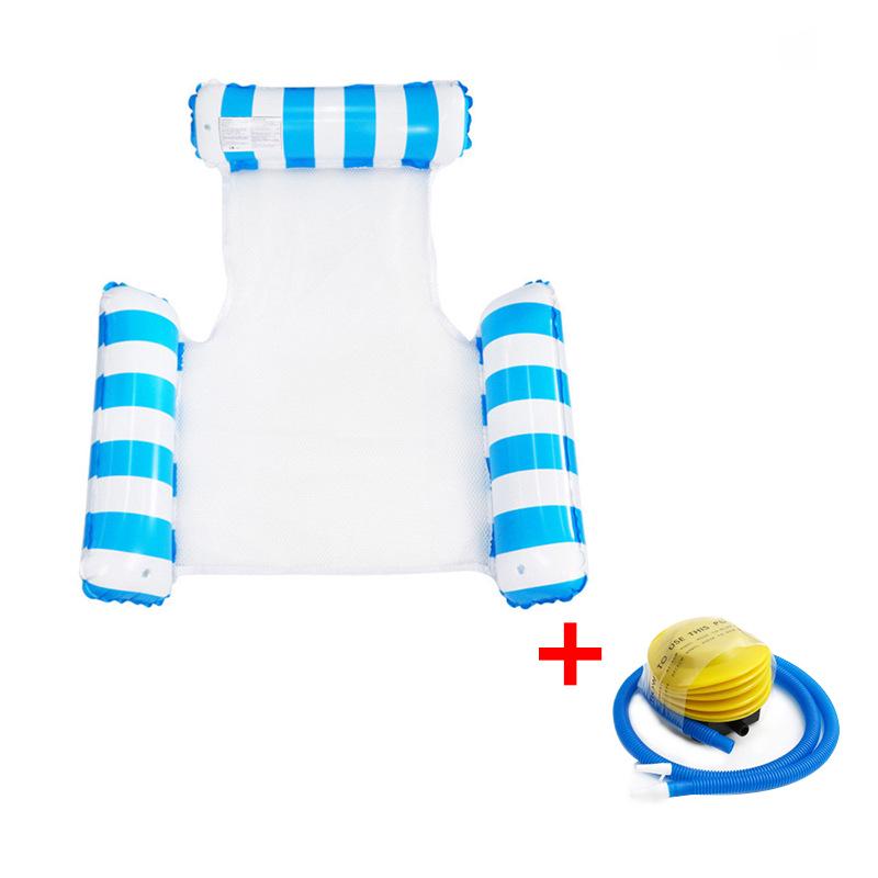Exclusive Three-Tube Inflatable Water Floating Bed for Adults - Thickened PVC, Foldable Design