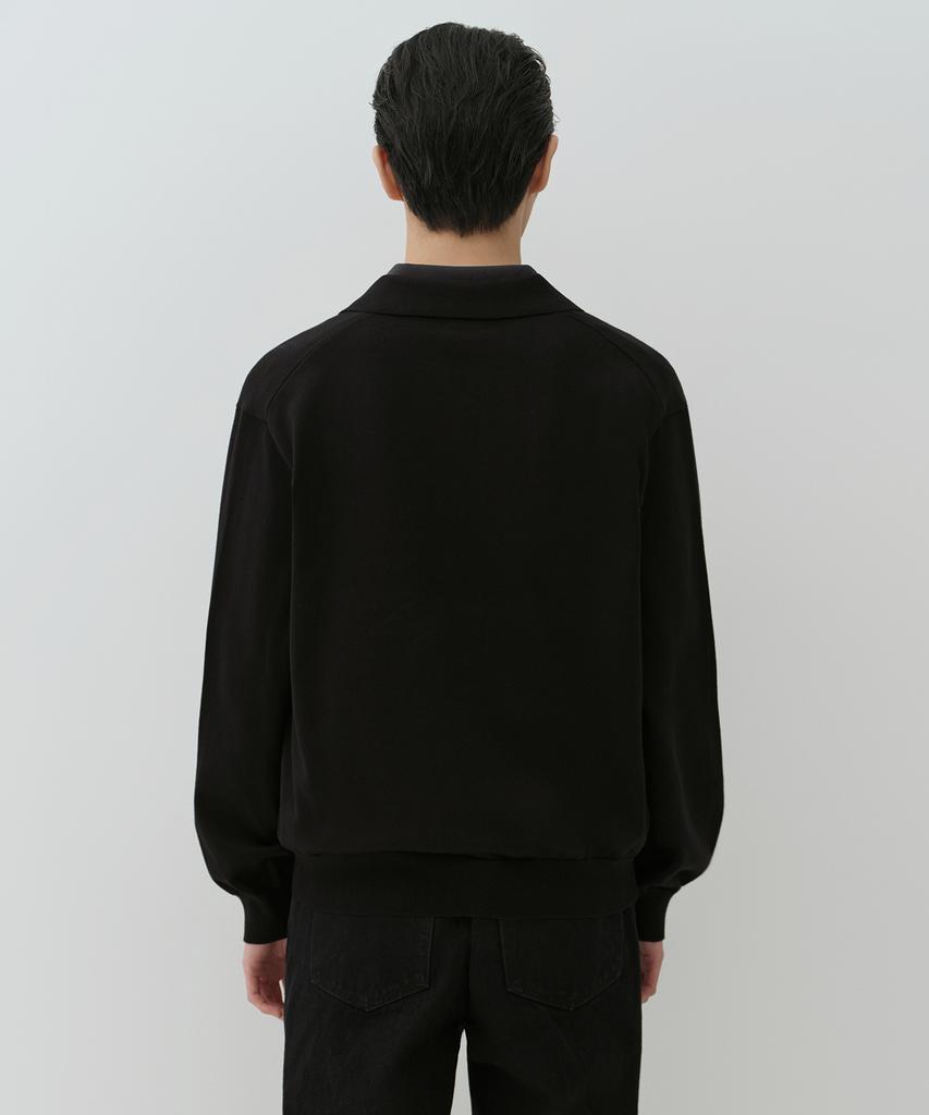 Musinsa Standard Washable Supima Cotton Collared Cardigan [Black]