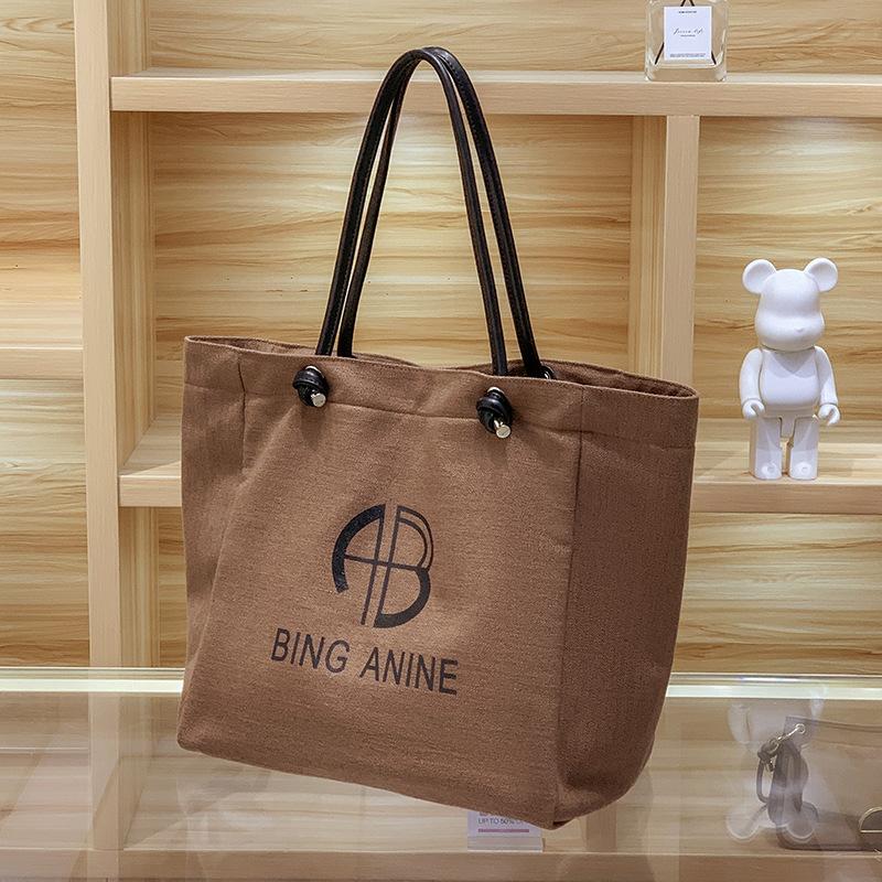 Vysoce kvalitní taška přes rameno Tote, Nová trendy a všestranná, Plátno pro specifický vkus, Velkokapacitní dámská taška pod paži, Přenosná