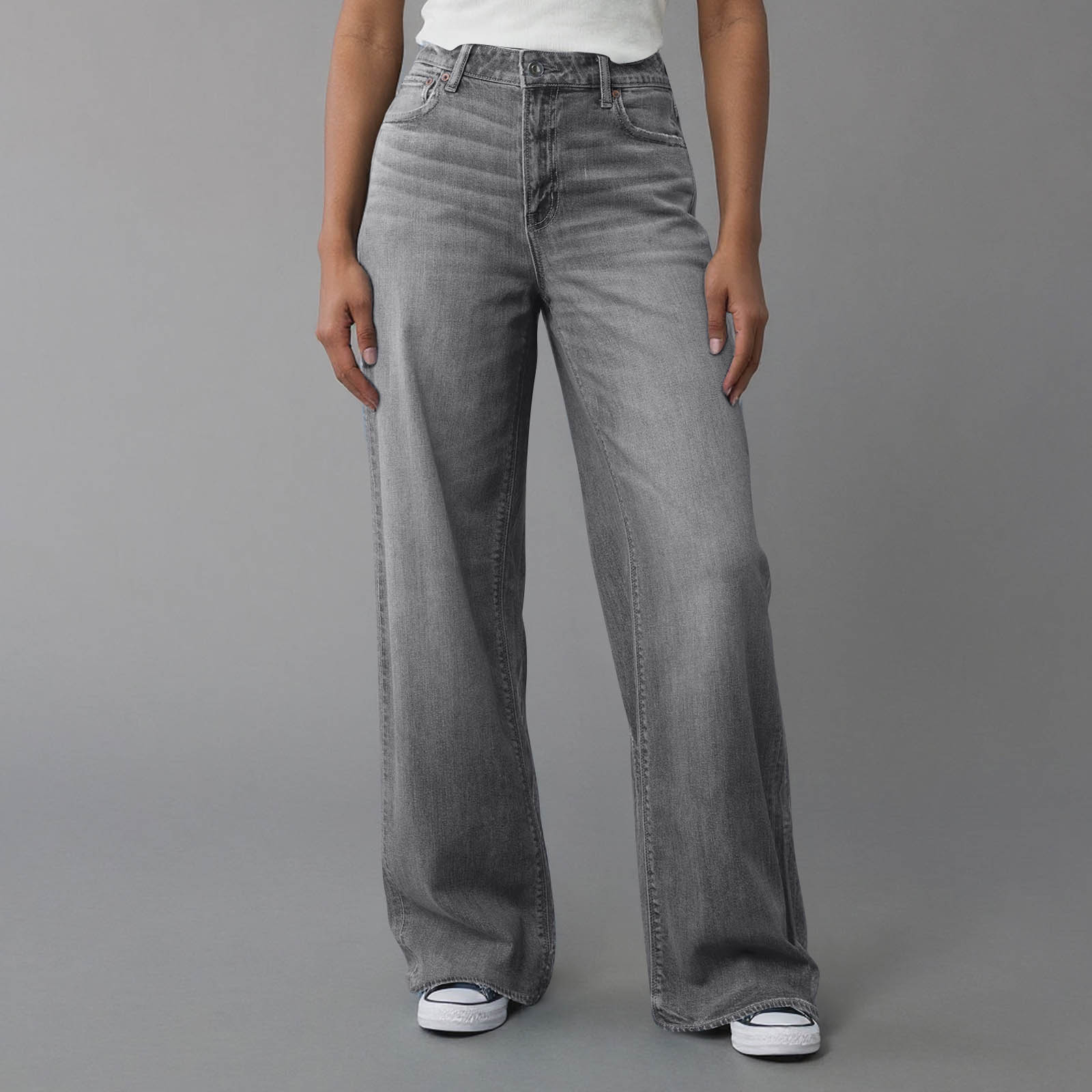 

Женские джинсы с высокой посадкой, эластичные, расклешенные, с прямыми штанинами, свободные, модные, с необработанным краем, джинсовые брюки XXL