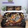 Hugging Animals  Pattern Bedding Quilt Set Quilt Cover Pillowcase Home Decoration  Gift (1 * duvet cover + 2 * pillowcase, without core)