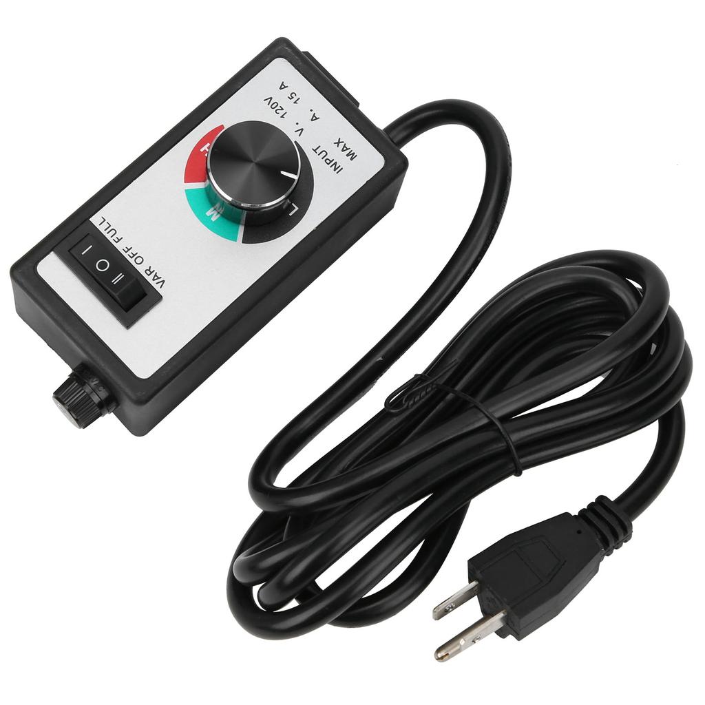 Fan Speed Controller Fan Speed Controller  Adjuster Electronic 120V 1500W 15A US Plug 2 Meter Cord Fan  Adjuster