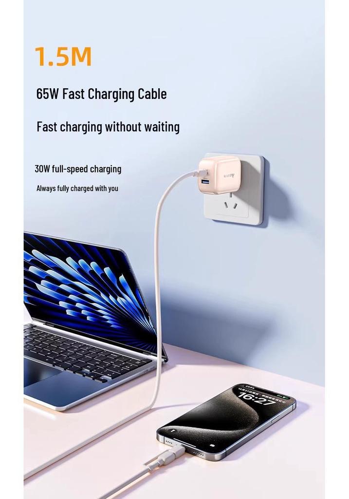 Dual USB Fast Charging Cable for Huawei, Honor, Xiaomi, Apple, and Android Devices