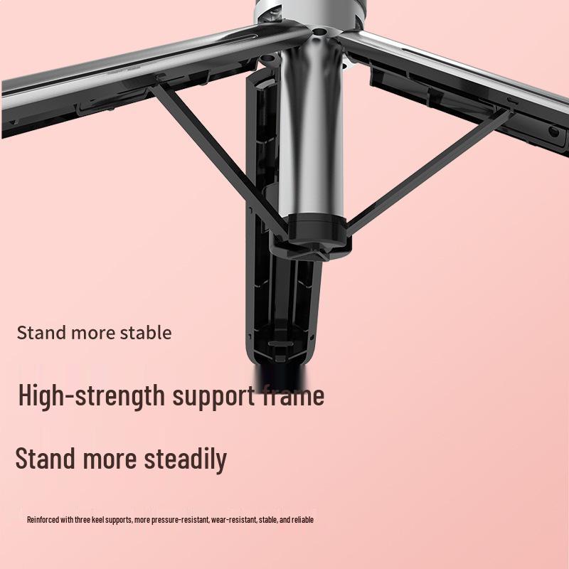 Portable Desktop Tripod & Integrated Mini Selfie Stick Holder for Mobile Phones