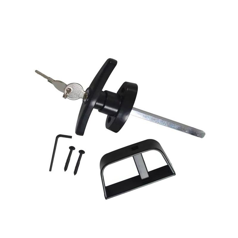 1pc T-Shaped Handle Lock Garage Lock Door Handle Zinc Alloy Anti-theft Lock T Handle Rear Campervan Door Lock Furniture Hardware