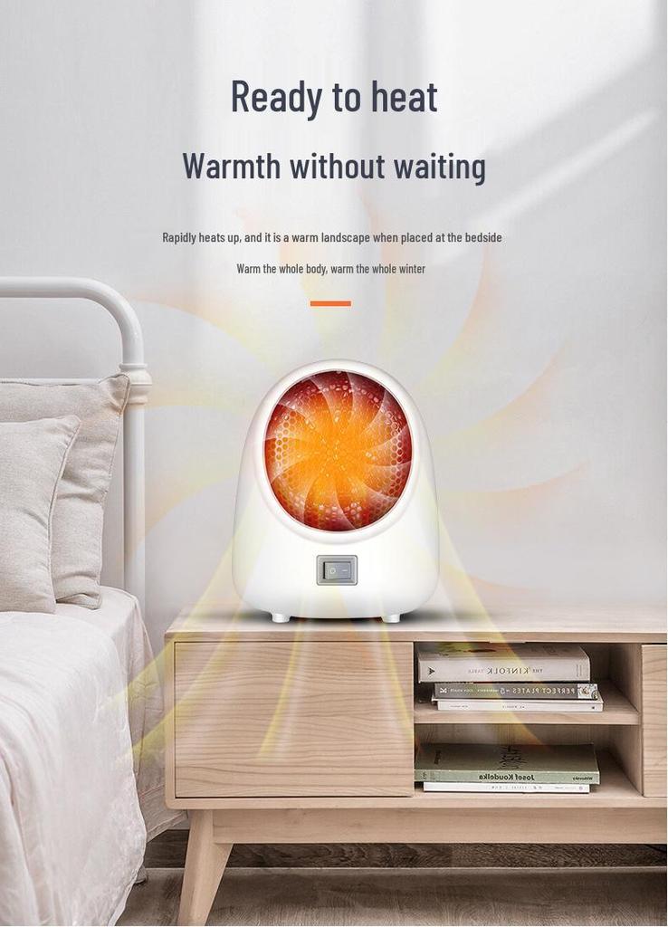 Compact Electric Desktop Heater and Foot Warmer